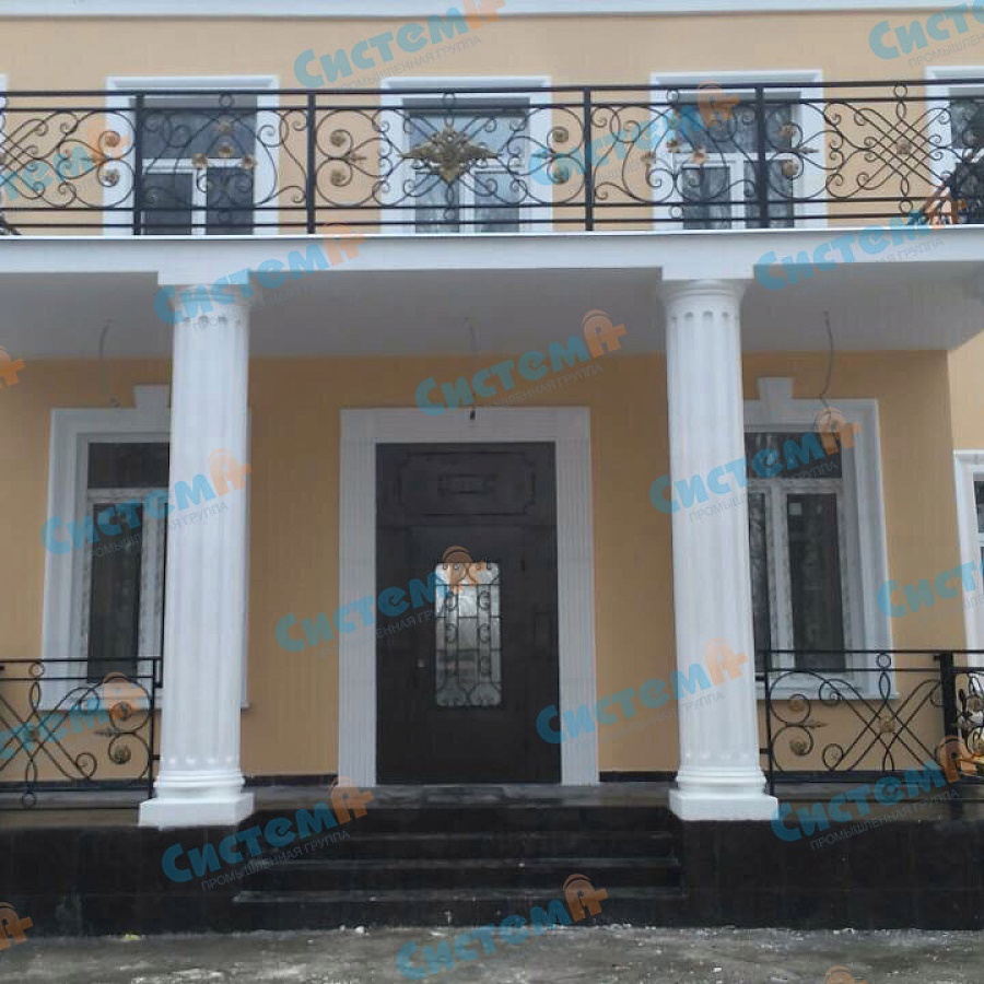 Выполненные колонны из пенопласта Выполненные колонны из пенопласта